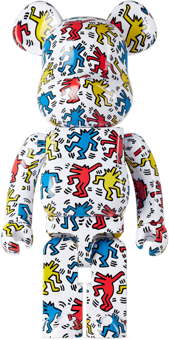 Колекционерско Medicom Toy White Keith Haring #9 1000% Be@rbrick figure Многоцветен | 4530956608419, 0