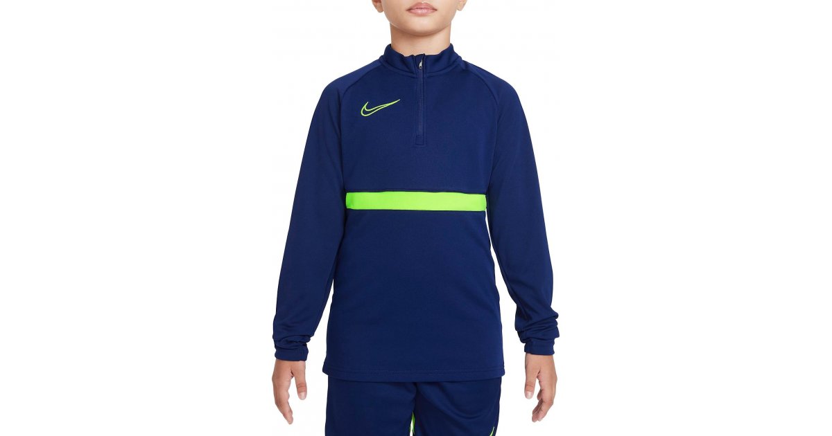 Пуловер Nike Dri-FIT Academy 21 Youth Training 1/4 Zip Top Тъмно синьо | cw6112-492, 1