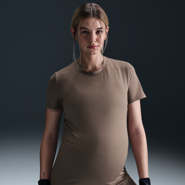Комплект Nike Dri-FIT One Maternity Slim Short Sleeve T-Shirt Кафяво | FN5001-233, 0