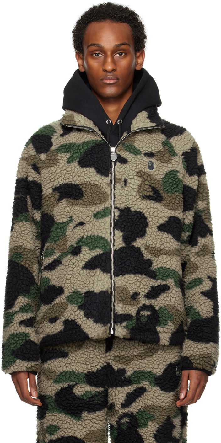 Суитчър BAPE 1st Camo Metal Ape Head One Point Jacket Зелено | 001LJJ801064I, 0