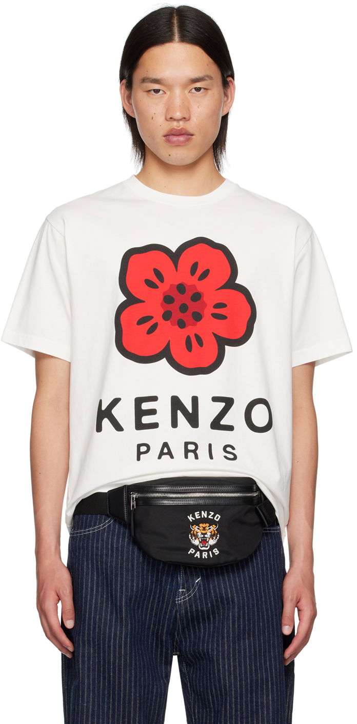 Тениска KENZO White Paris Boke Flower T-Shirt Бяло | FE65TS4754SO, 0