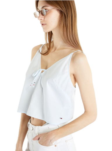 Потник Tommy Hilfiger Poplin Strappy Top Бяло | DW0DW15200 CYO