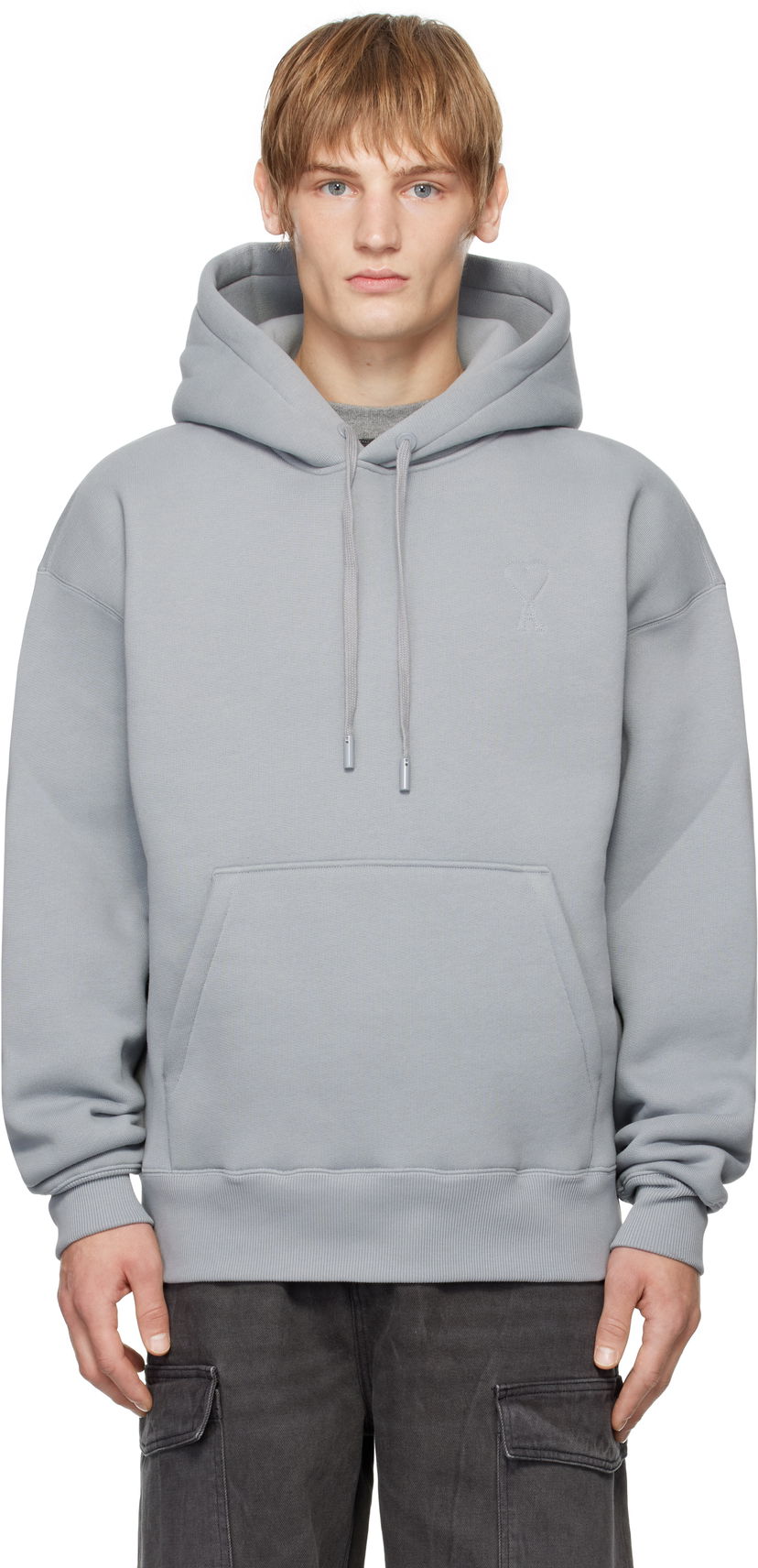 Суитчър AMI De Coeur Hoodie Сиво | USW427.749