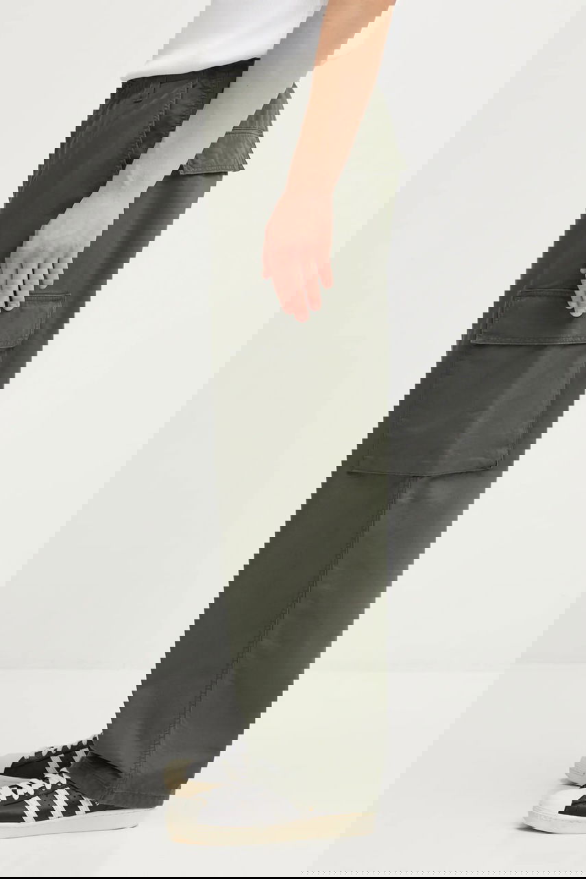 Карго панталони Carhartt WIP Kade Loose Fit Cotton Cargo Pants Зелено | I035585.2ZX06, 1