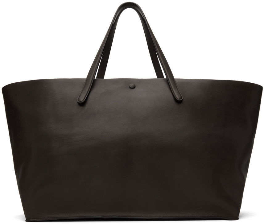 Голяма пазарска чанта The Row Brown XL Idaho Tote Кафяво | W1592-L72, 0