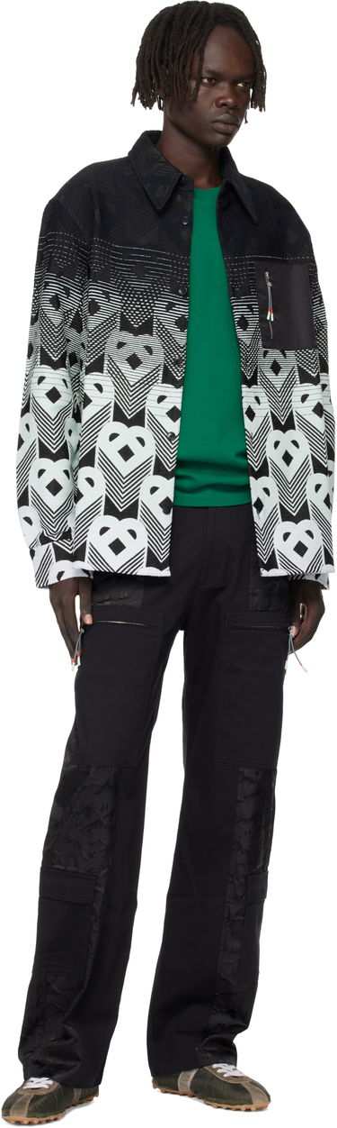 Яке Casablanca Casablanca Gradient Monogram Shirt Jacket Черно | MPF25-JK-374-01, 3