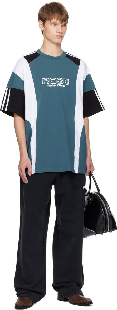 Тениска Martine Rose Martine Rose Oversized Panelled T-Shirt Тюркоазено | 630JE01529D, 3