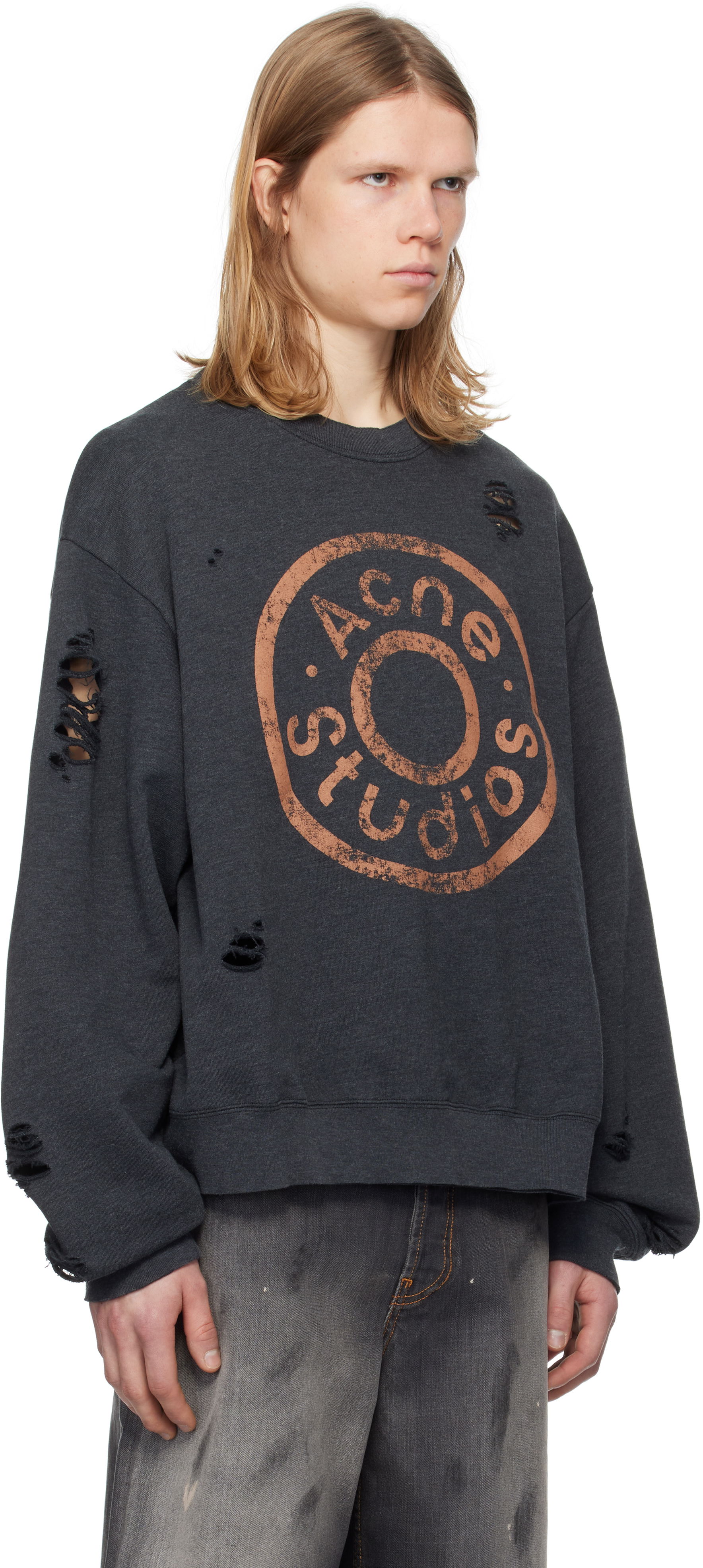 Green Printed-Logo Sweatshirt, 4