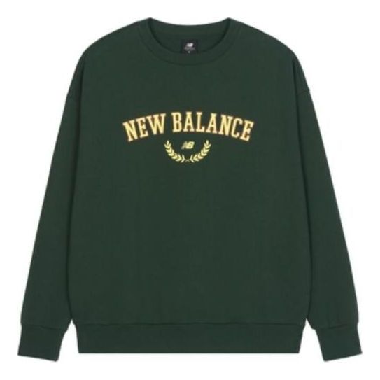 Суитчър New Balance Logo Sweatshirt Зелено | AMT31309-JUE, 0