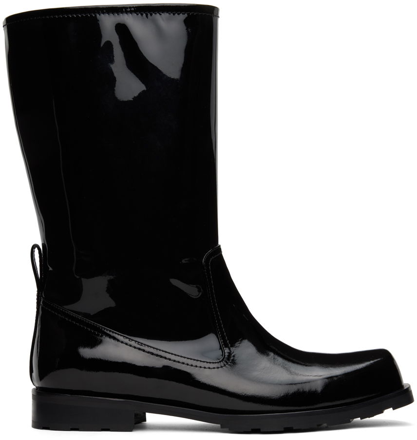 Облекло We11done We11done Enamel Combat Boots Черно | WD-AO3-22-453-M-BK, 0