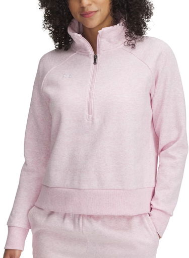 Суитчър Under Armour Rival Fleece Half-Zip Sweatshirt Розово | 1379492-647, 0