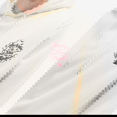 Суитчър Drôle de Monsieur Caligraphy Print Relaxed-Fit Hoodie Бяло | F-HO175-CO127-CM, 5