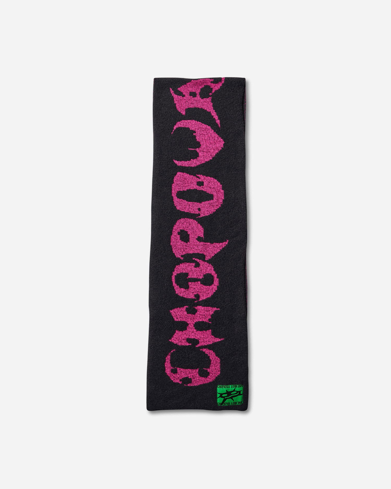 Шал Chopova Lowena Chopova Lowena Cyber Knit Scarf Черно | 6709 BLCKPNK, 1