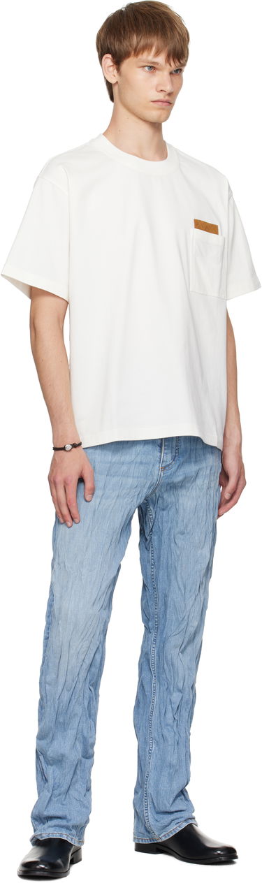Тениска Bottega Veneta Bottega Veneta Pima Cotton Jersey T-Shirt with Pocket Бяло | 838924V4N509071, 3