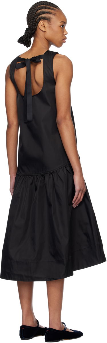 Pокля GANNI GANNI Duchesse Nylon Midi Dress Черно | W0478, 2
