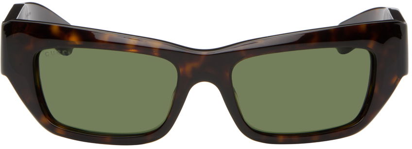 Слънчеви очила Gucci Rectangular Sunglasses Кафяво | GG1296S-004, 0