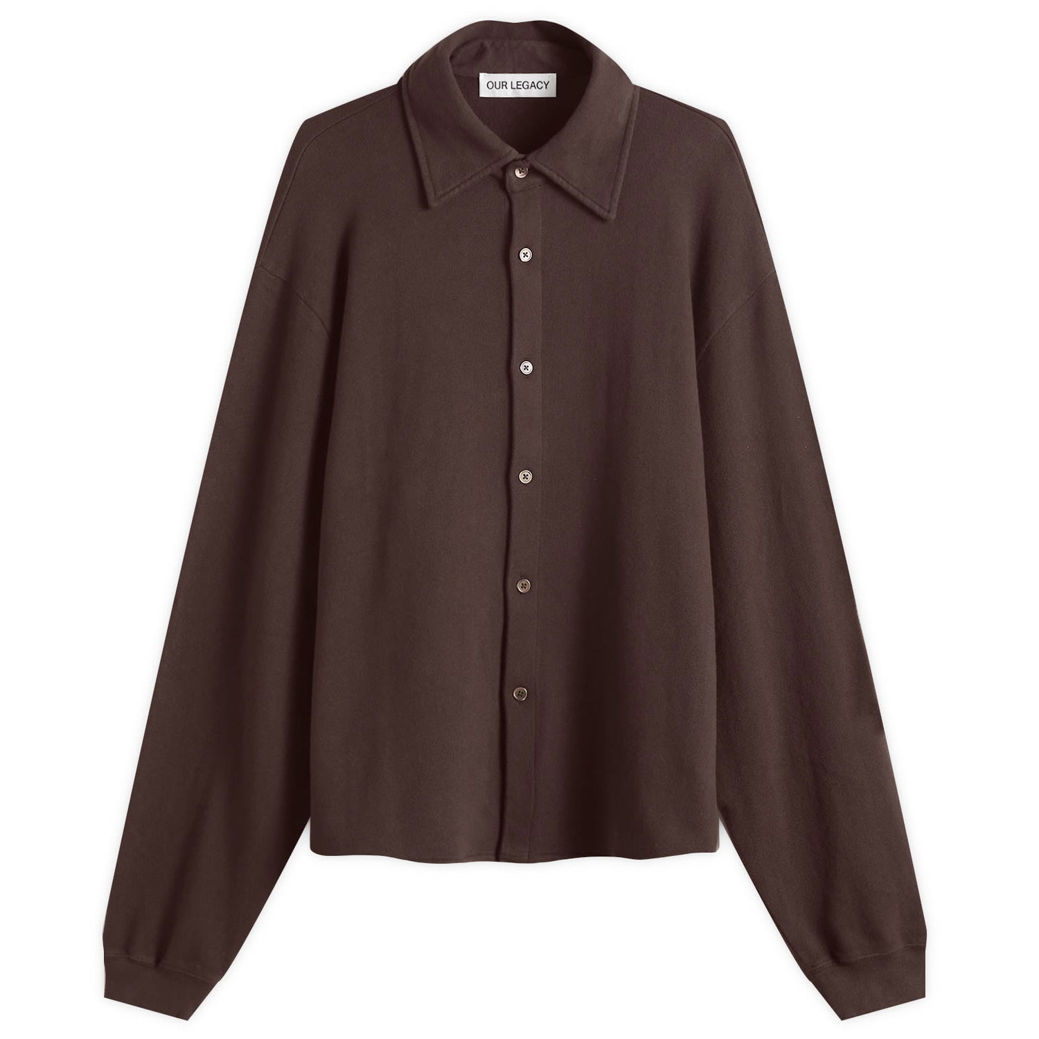 Пуловер OUR LEGACY Our Legacy Recovery Fuzzy Knit Shirt, Size Small Кафяво | M2256RD, 0