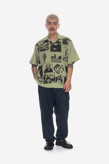 Риза Pleasures Choices Camp Collar Shirt Зелено | P23SP015, 0