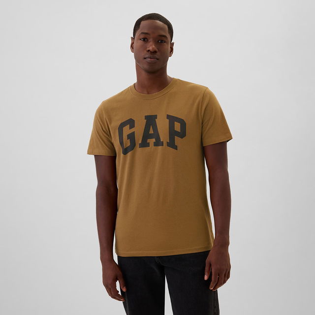 T-shirt Logo Tee Palomino Brown Global M