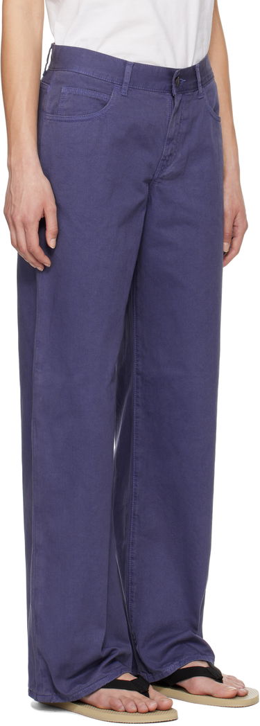 Панталони The Row The Row Eglitta Wide-Leg Jeans Лилаво | 6525-W3723, 1