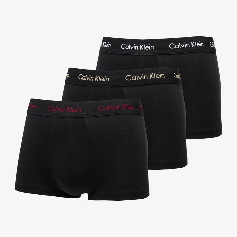 Боксерки CALVIN KLEIN Low Rise Trunk 3-Pack Black Черно | U2664G NOU