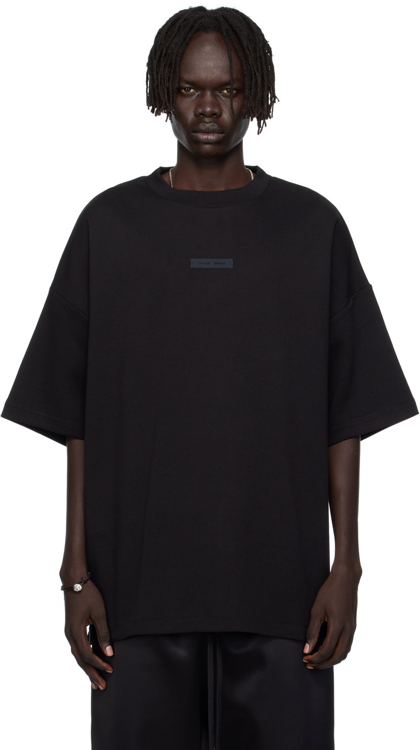 Тениска Fear of God ESSENTIALS 90s Fit Piqué Crewneck T-shirt Черно | 125SP254410F