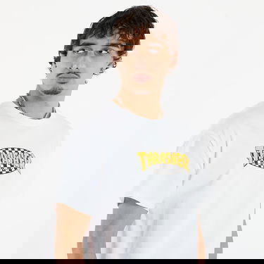 Тениска Thrasher Checkered Oval T-Shirt Бяло | 145760, 1