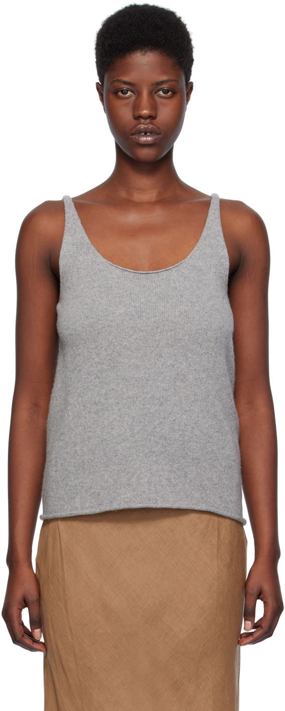 Потник Baserange Sleeveless Ribbed Tank Top Сиво | KNRT-RC-SP24