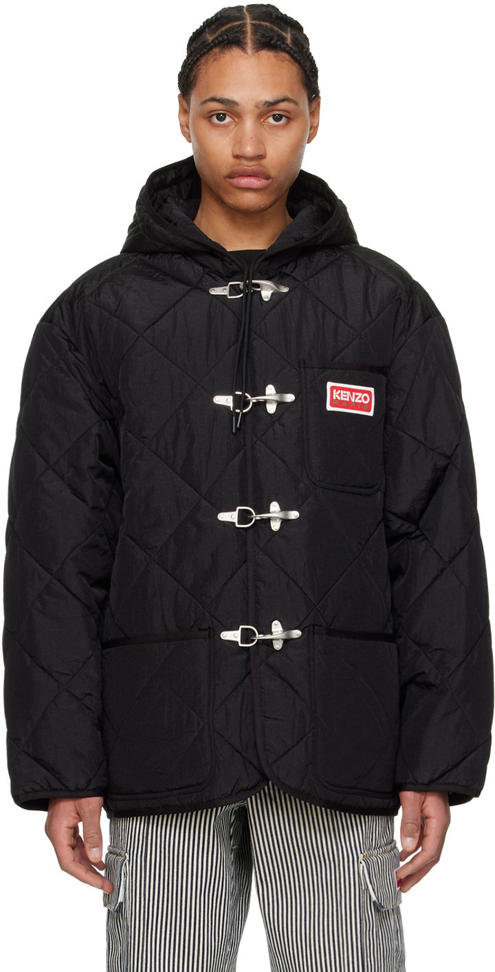 Яке KENZO Black Paris Liner Jacket Черно | FE55OU3119NV, 0