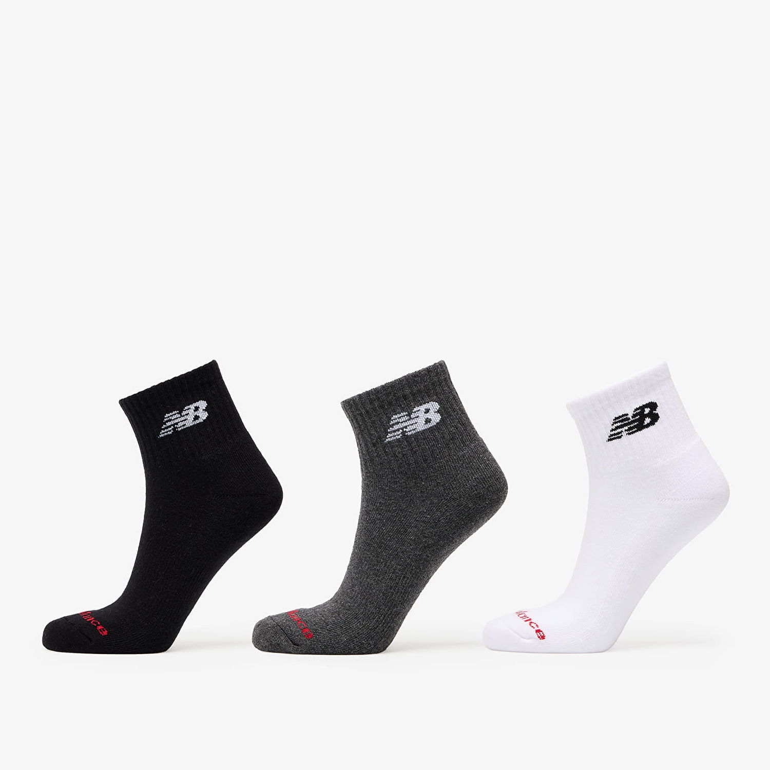 Чорапи New Balance Everyday Ankle Socks 3-Pack Сиво | LAS51303WM, 0