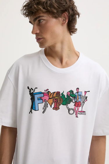 Тениска Fiorucci Fiorucci Graphic Print T-Shirt Бяло | M01FMTSH103CJ01WH04, 0