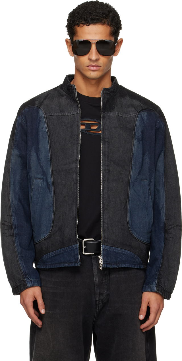 D-Blenk-S Paneled Denim Jacket