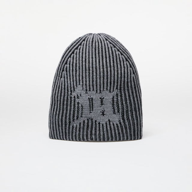 Pleated Rib Beanie Grey