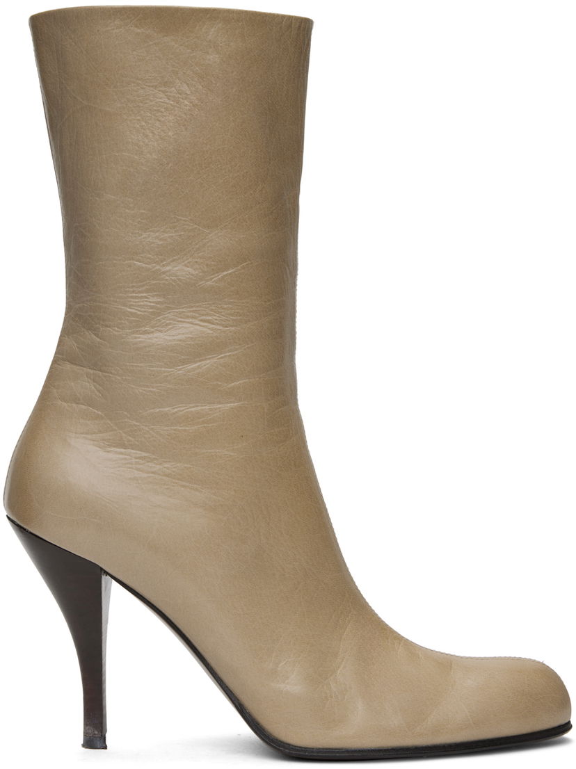 Облекло The Row The Row Liv Kid Leather Boots Бежово | F1472-L34
