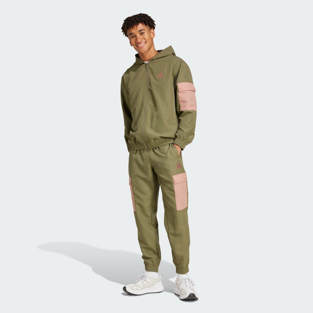 Комплект adidas Performance Woven Cargo Track Suit Зелено | JI8889, 0
