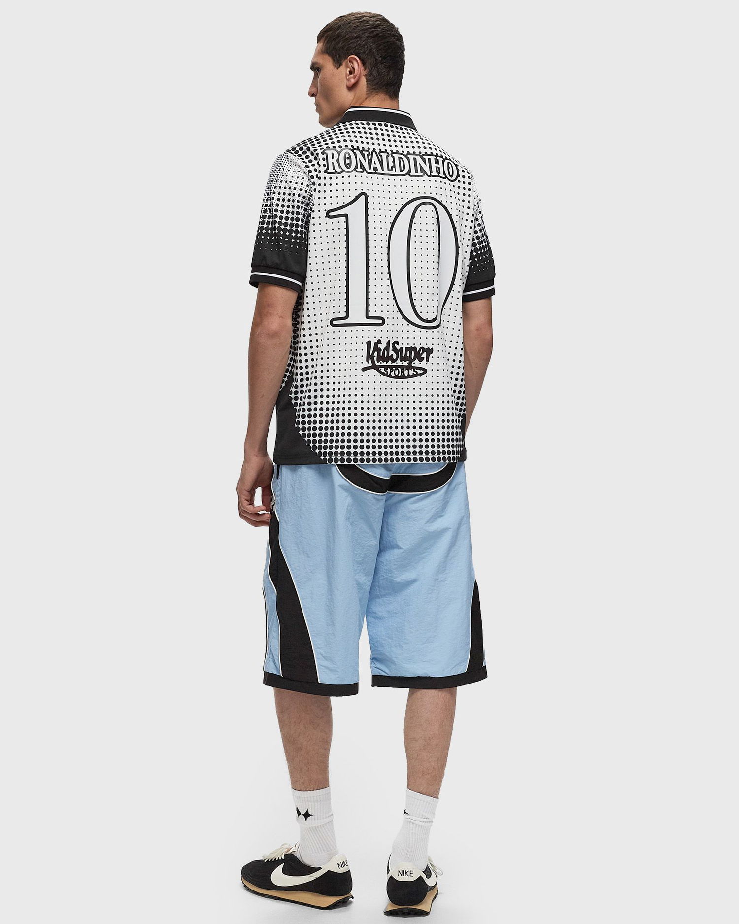Поло тениска KidSuper Ronaldinho Edition Soccer Jersey Polo Черно | AW24-JRSY-03, 1