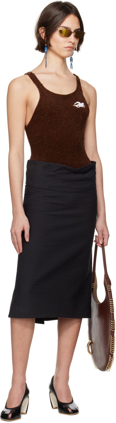 боди Tory Burch Tory Burch Embellished Bodysuit Кафяво | 173630-206, 4