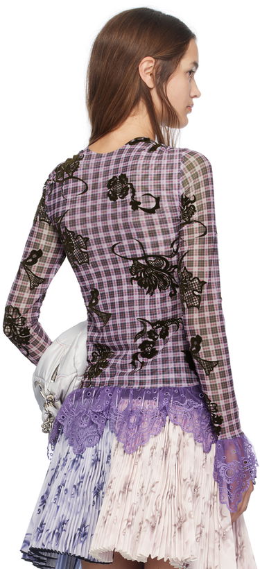 Риза Chopova Lowena Hatch Floral Long Sleeve Лилаво | 2249, 2