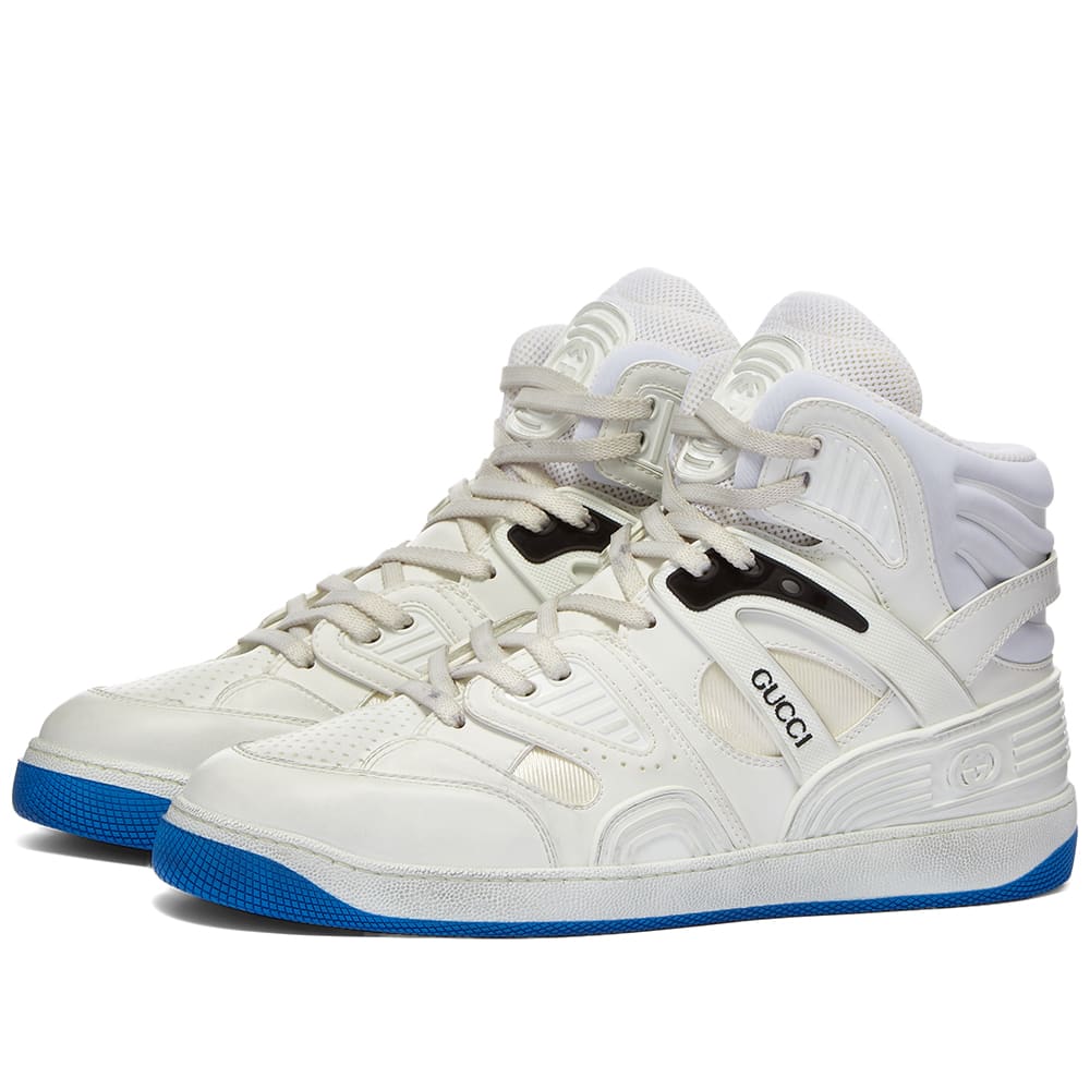 Кецове и обувки Gucci Basket Sneaker Бяло | 661301-2SHA0-9014, 1