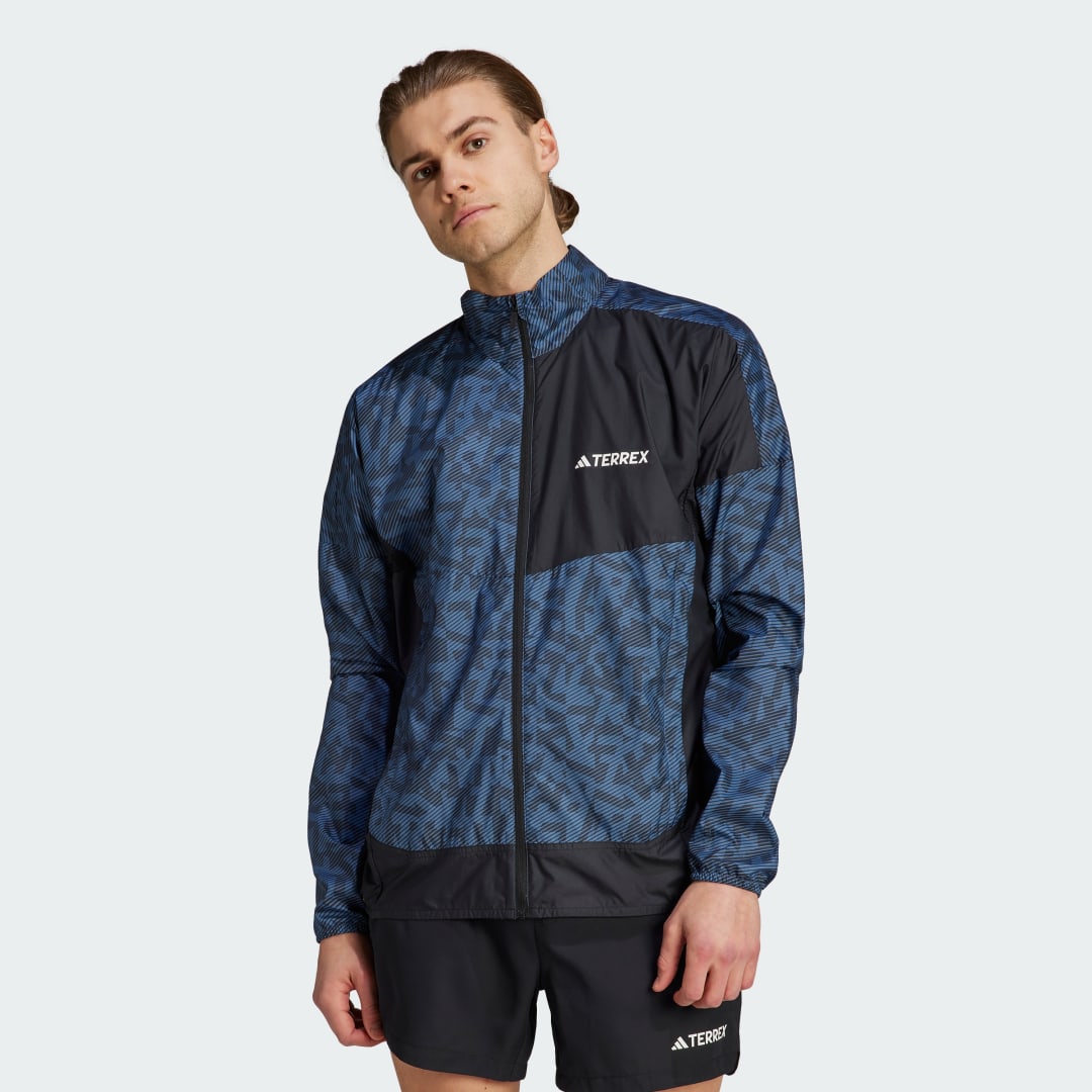 Ветровка adidas Performance Terrex Trail Running Windbreaker Тъмно синьо | HZ5330, 0