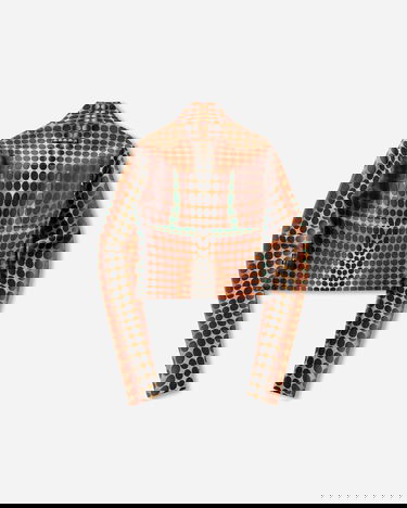 Съкратен топ Jean Paul Gaultier Re-Edition Dotted Mock Neck Long-Sleeve Cropped Top Многоцветен | 26-01-W-TO443-J042P 155060, 2