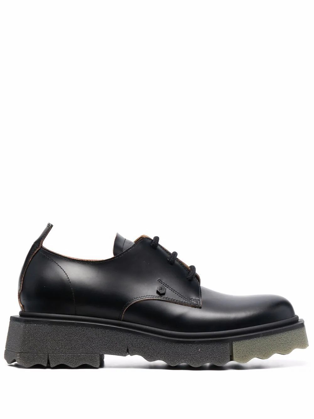 Кецове и обувки Off-White Leather Lace-Up Shoes Черно | OMIF013S22LEA0011063, 0