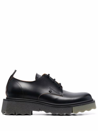 Кецове и обувки Off-White Leather Lace-Up Shoes Черно | OMIF013S22LEA0011063, 0
