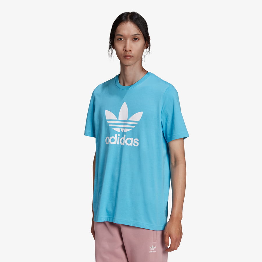 Тениска adidas Originals Trefoil Синьо | HE9513, 0