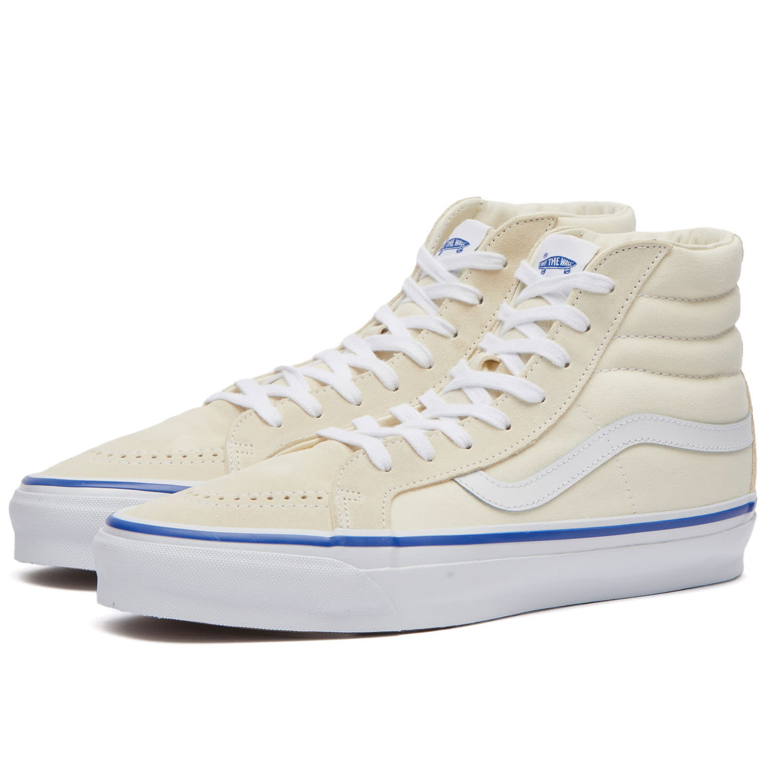Кецове и обувки Vans Men's Sk8-Hi Reissue 38 Sneakers in Lx Off White, Size UK 10 | END. Clothing Бежово | VN000CR0OFW, 0