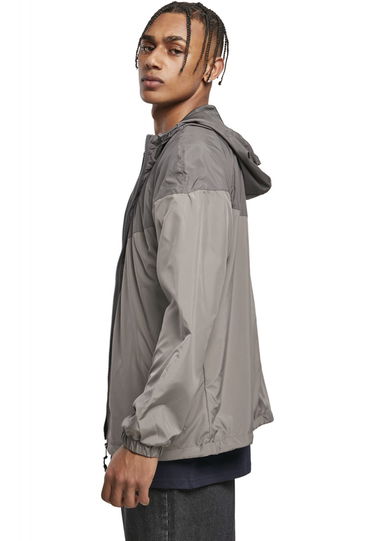 Ветровка Urban Classics Two Tone Hooded Windbreaker Jacket Сиво | TB2107-02941, 5