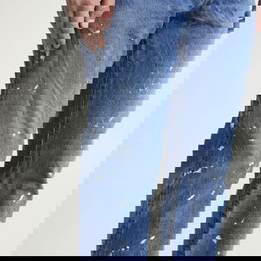 Дънки visvim Social Sculpture 11 Paint Splatter Distressed Jeans Синьо | 0125205005012, 5