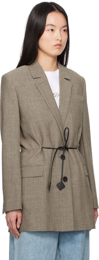 Яке LANVIN Lanvin Belted Wool Blazer Кафяво | RW-JA0021-6040-P25, 1