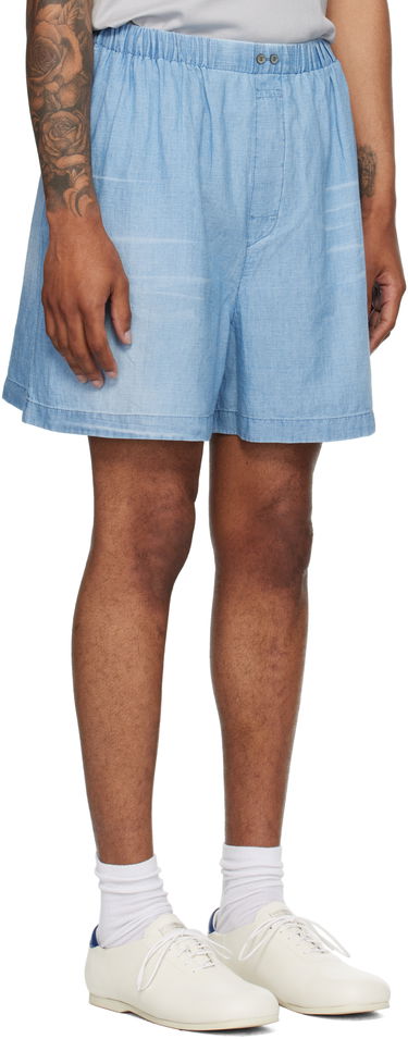 Къси панталони Acne Studios Acne Studios Stamp Shorts Синьо | BE0183-, 1