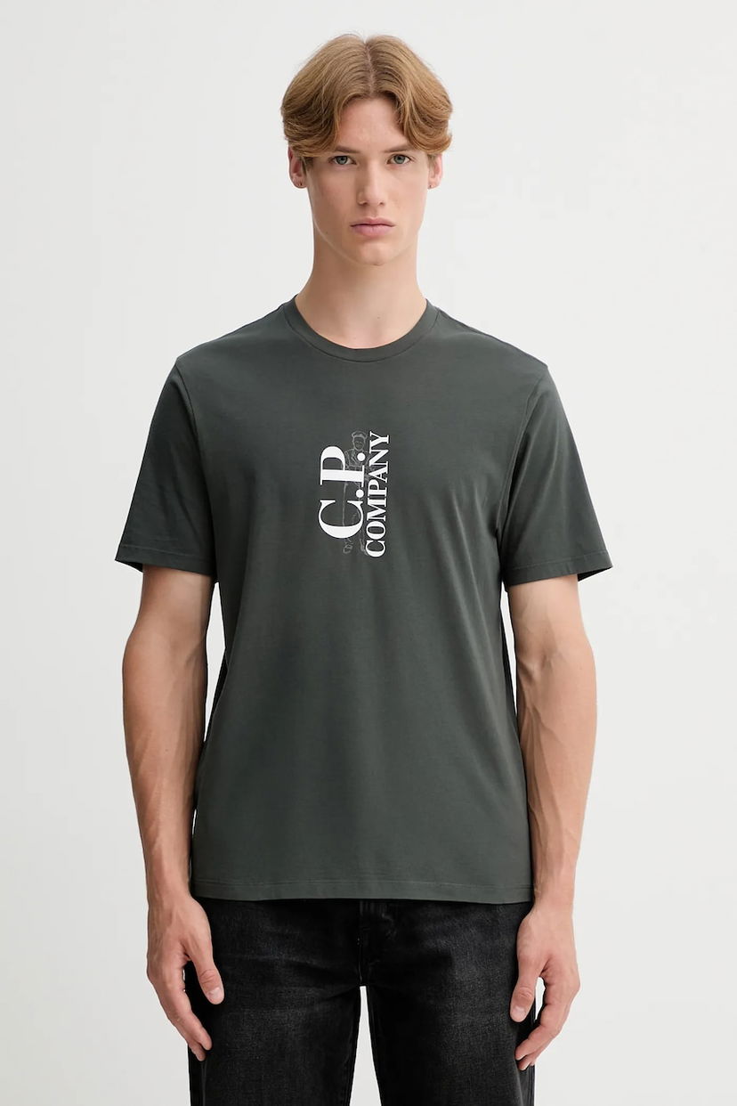 Тениска C.P. Company C.P. Company T-Shirt with Print Зелено | 19CMTS091A005100W